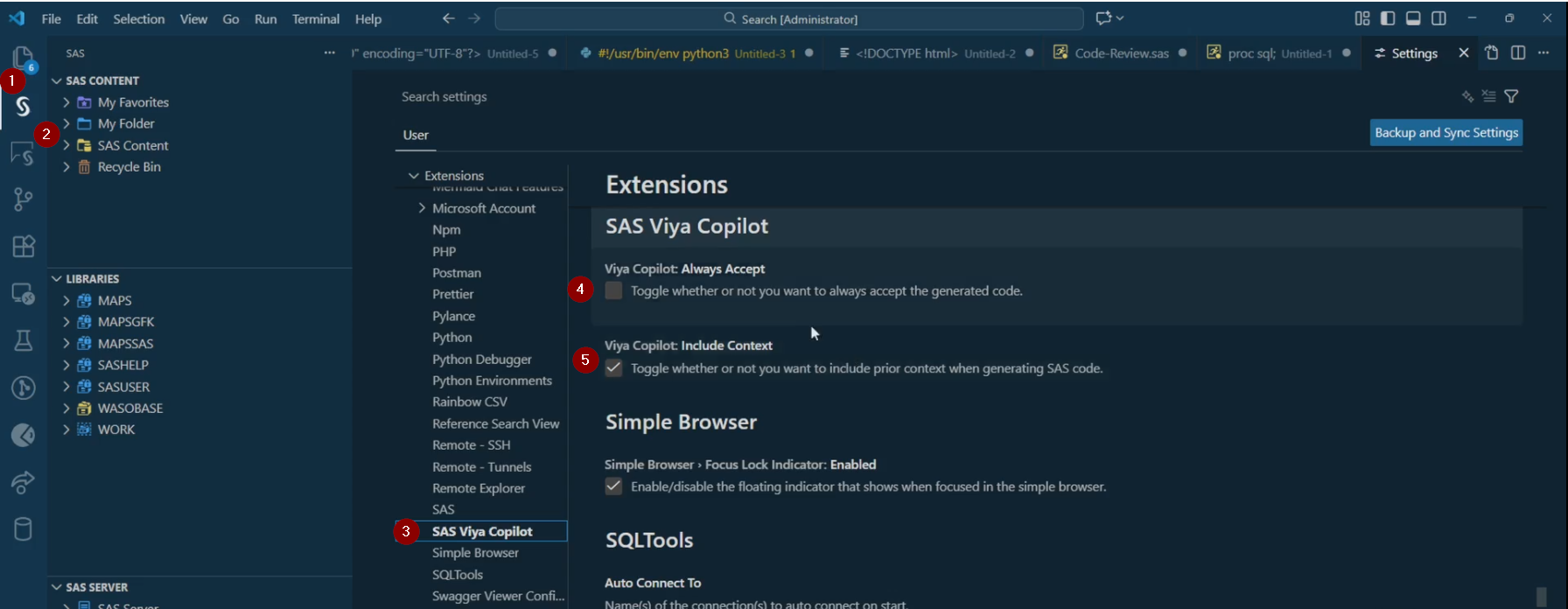 SAS Viya Copilot VSCode Extension