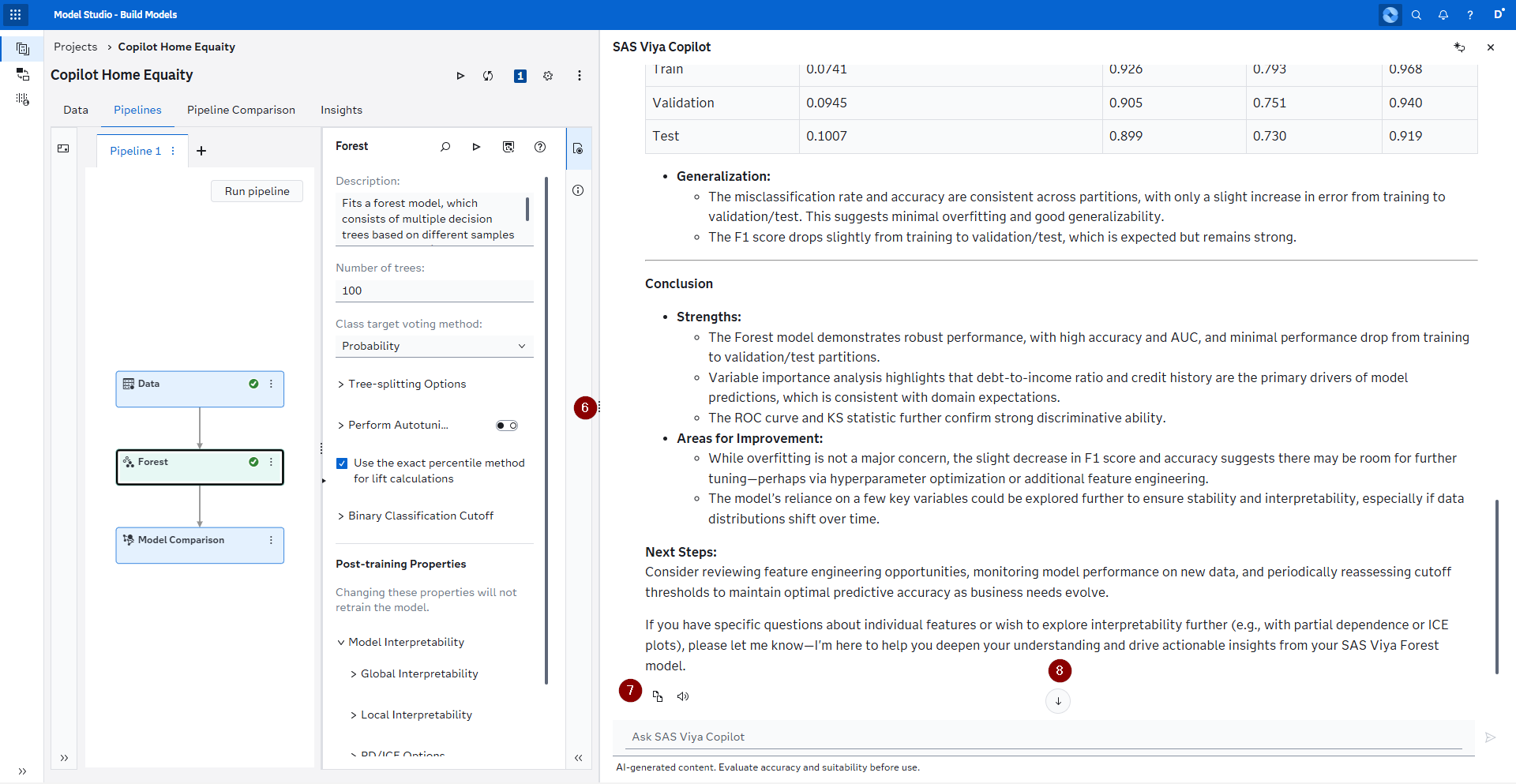 SAS Viya Copilot Results